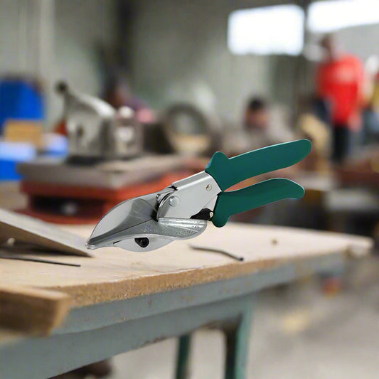 Sterling Green Handle Duck Bill Shears